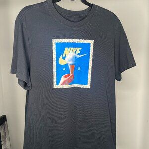 Nike Air Graphic T-Shirt Black Ice Cream Cone Logo Tee